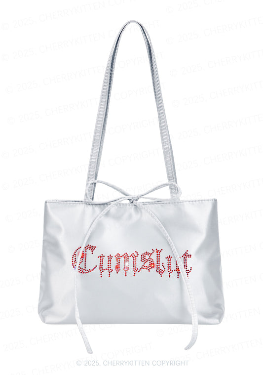 Rhinestone Cxmslxt Y2K Satin Bags Cherrykitten
