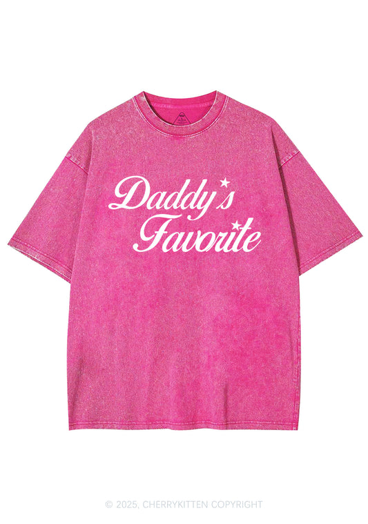 Daddys Favorite Y2K Shirts Washed Tee Cherrykitten