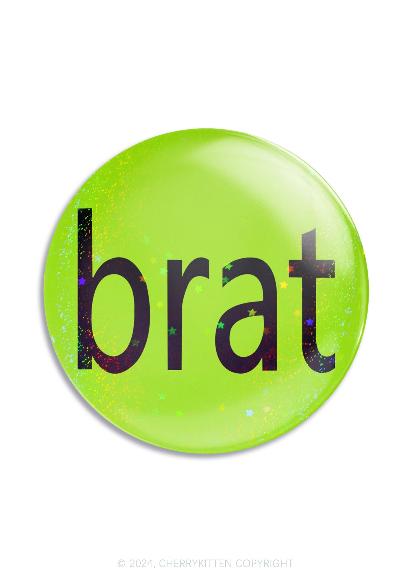 Green Brat 1Pc Y2K Pin Badge Cherrykitten