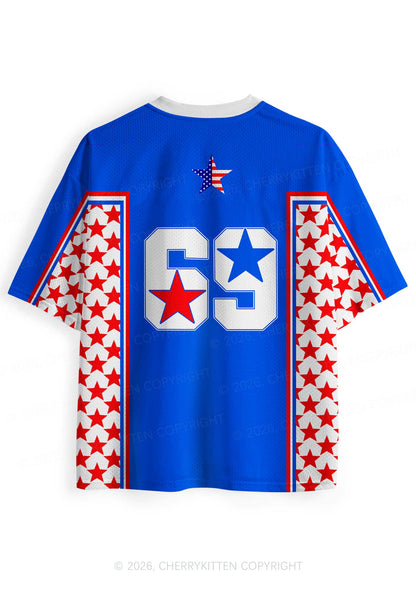 Blue Make America Gay Again Pride Y2K Sport Jersey Shirts Cherrykitten
