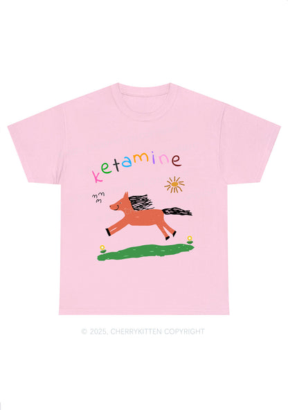 Orange K Pony Y2K Chunky Shirt Cherrykitten