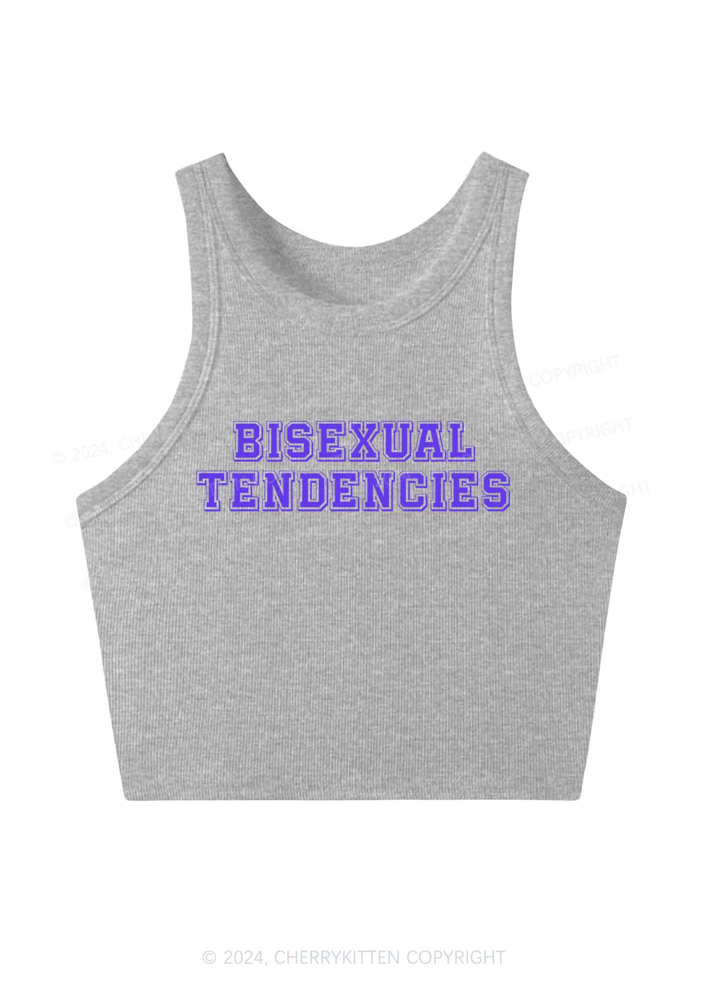 Bisexual Tendencies Y2K Crop Tank Top Cherrykitten