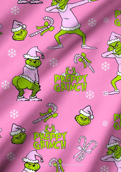 Christmas Preppy Guy Y2K Print Long Sleeve Pajama Set Cherrykitten