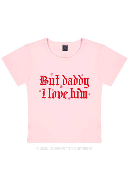 Christmas Daddy I Love Him Y2K Baby Tee Cherrykitten