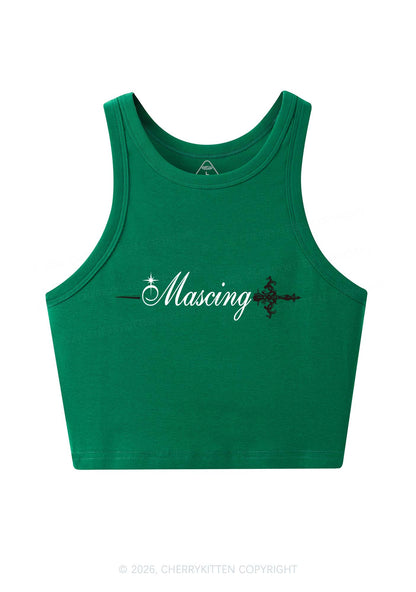 Mascing Sword Pride Y2K Crop Tank Top Cherrykitten