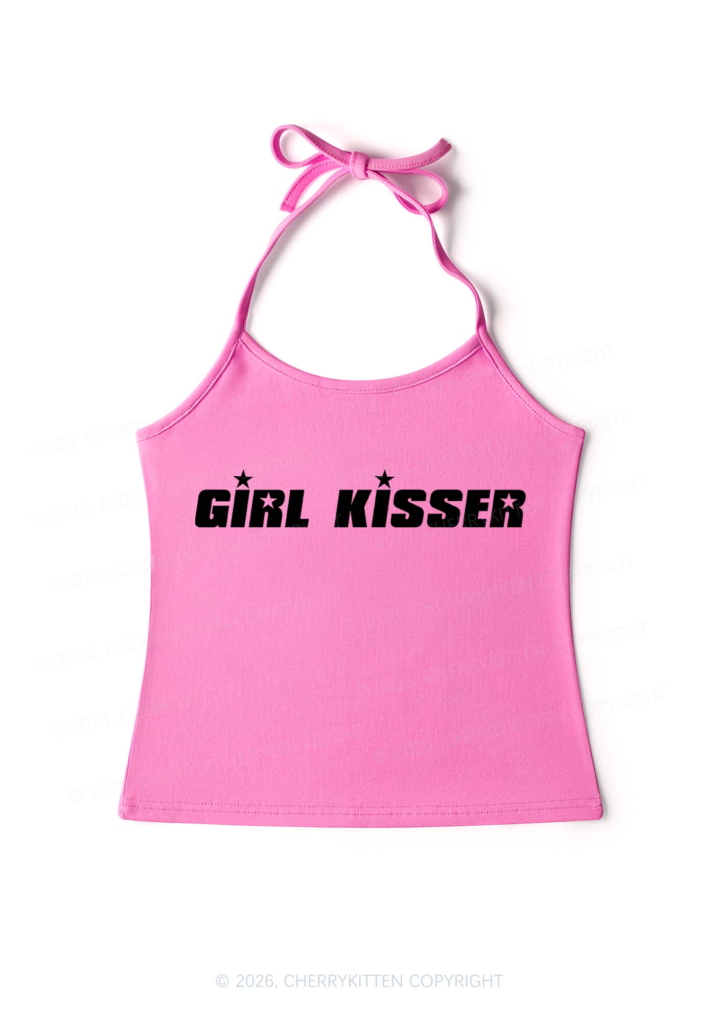 Girl Kisser Star Y2K Halter Neck Cami Cherrykitten