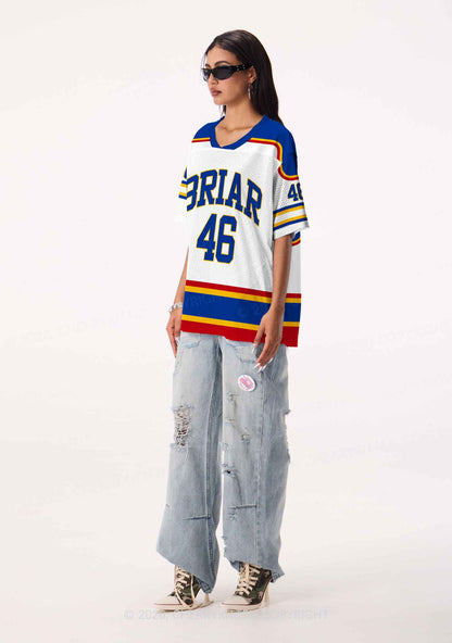 Retro White Hockey Team JT Y2K Sport Jersey Shirts Cherrykitten