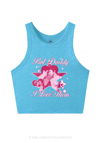 But Daddy I Love Them Star HR Y2K Crop Tank Top Cherrykitten