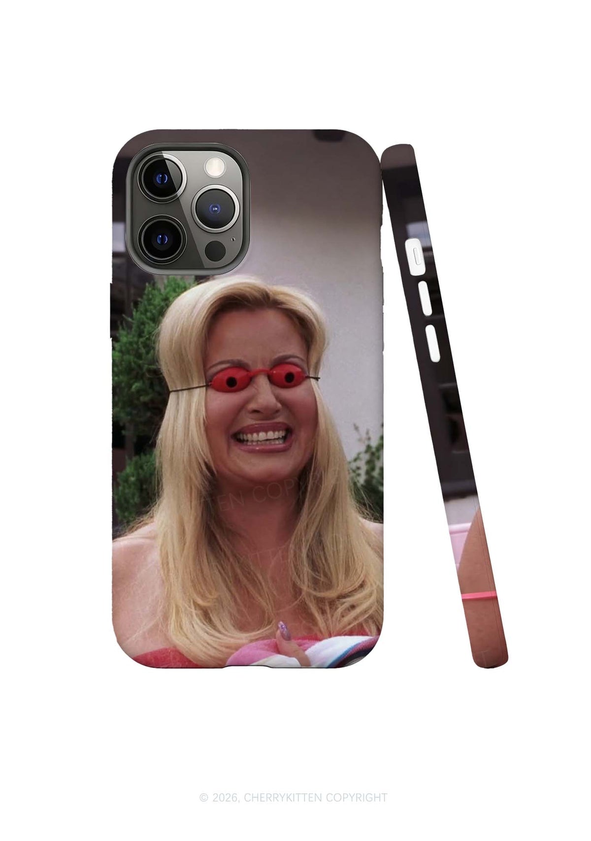 Red Eyes Sunglasses Lady Y2K Phone Case Cherrykitten