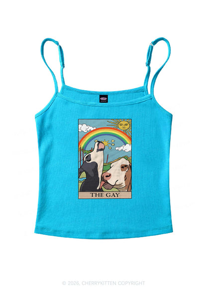 The Gay Pride Y2K Spaghetti Strap Cami Cherrykitten