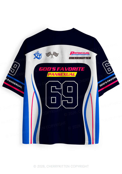 Gods Favorite Pansexual Pride Y2K Sport Jersey Shirts Cherrykitten