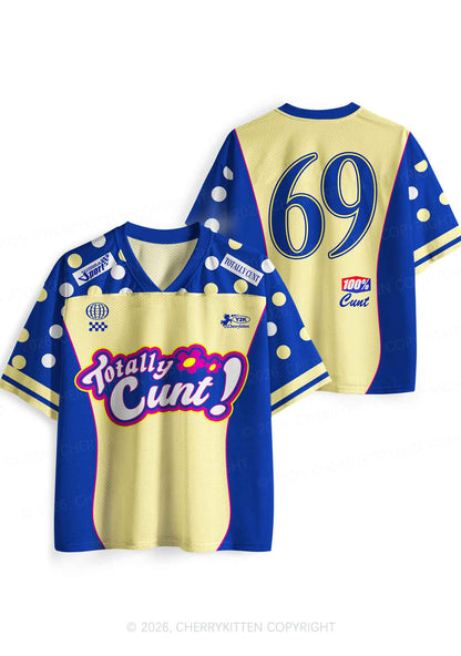 Yellow Dots Totally Cxxt Y2K Sport Jersey Shirts Cherrykitten
