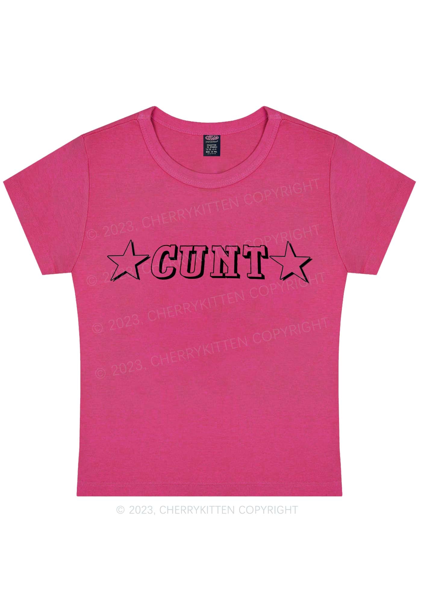 Star Count Y2K Baby Tee Cherrykitten