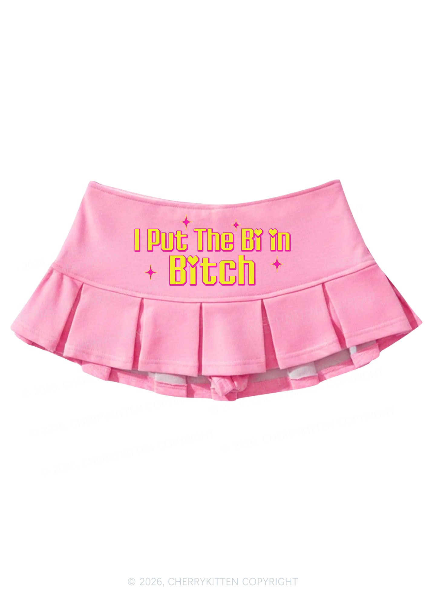 Put The Bi In Bxxch Pride Y2K Mini Pleated Skirts Cherrykitten