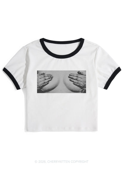 Touch Bxxbs Y2K Ringer Tee Cherrykitten