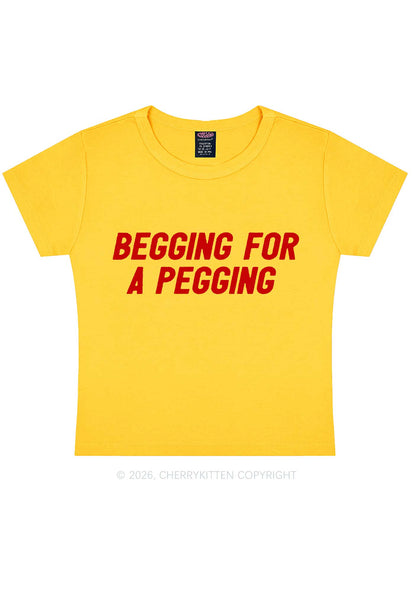 Begging For A Pegging Y2K Baby Tee Cherrykitten