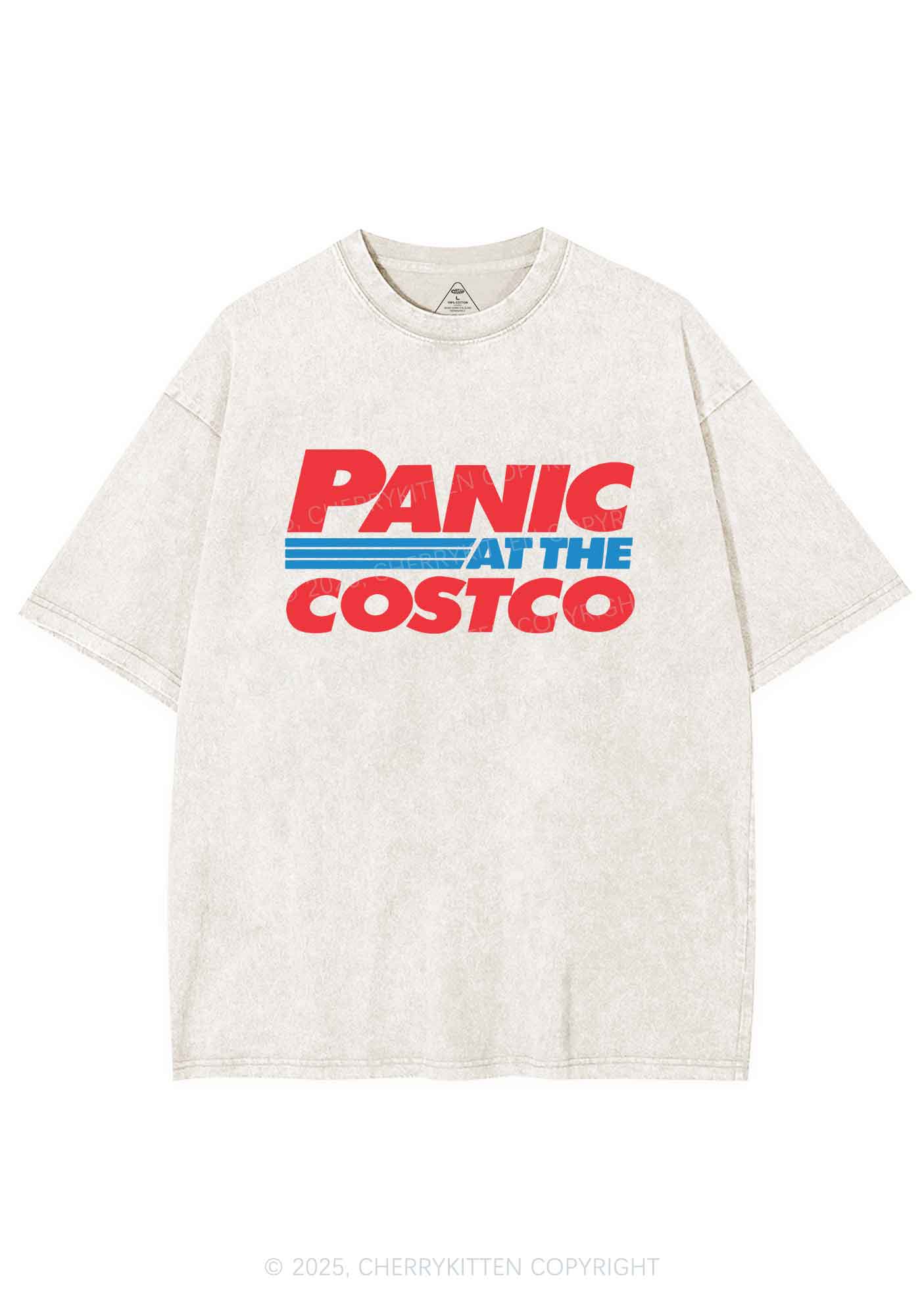 Panic Costco Y2K Shirts Washed Tee Cherrykitten