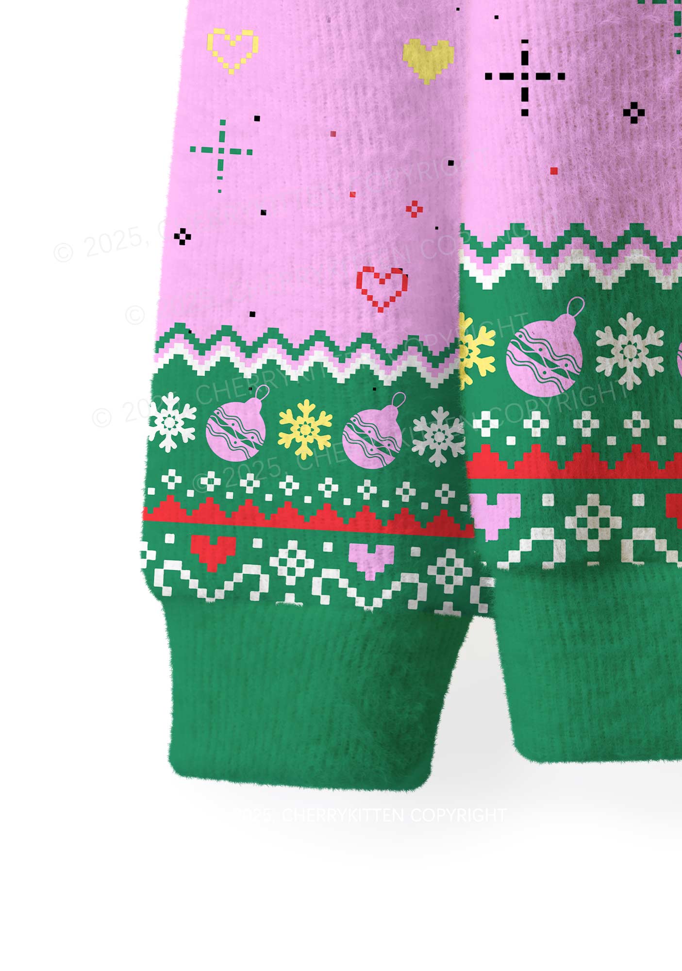 We Gonna Party Y2K Christmas Knit Sweatshirt Cherrykitten