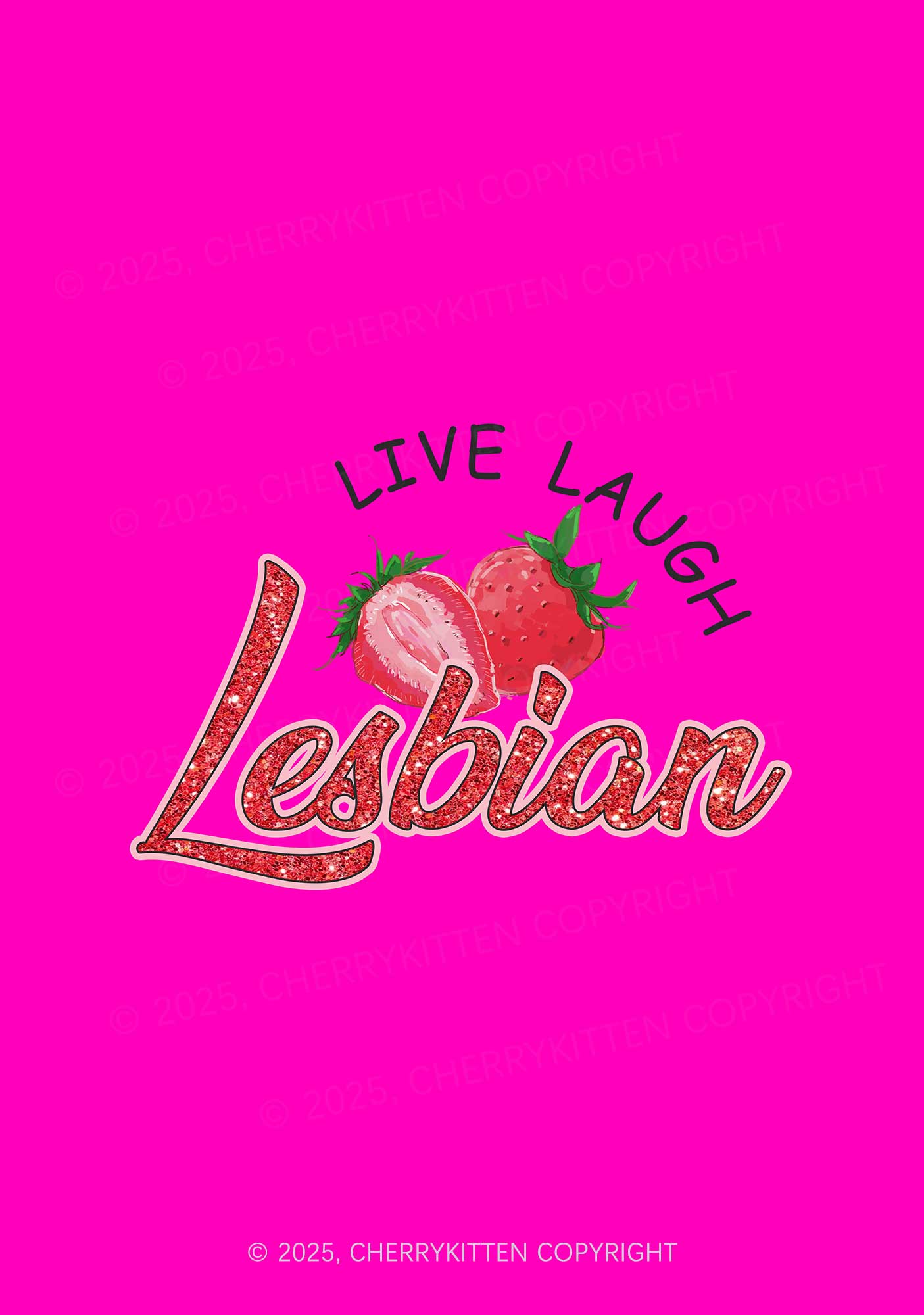 Live Laugh Lesbian Pride 1Pc Y2K Pin Badge Cherrykitten