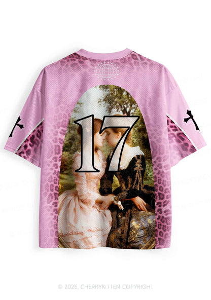 Sapphic Kiss More Girls Pride Y2K Sport Jersey Shirts Cherrykitten