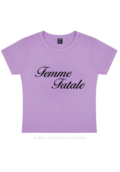 Femme Fatale Pride Y2K Baby Tee Cherrykitten