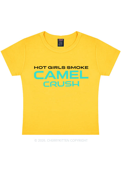 Hot Girls Smoke Mint Y2K Baby Tee Cherrykitten