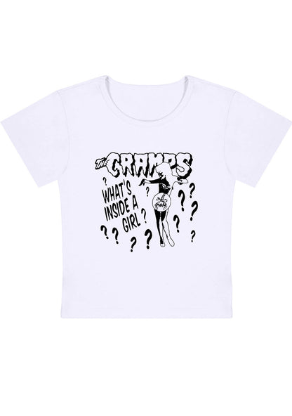 Curvy What's Inside A Girl Baby Tee