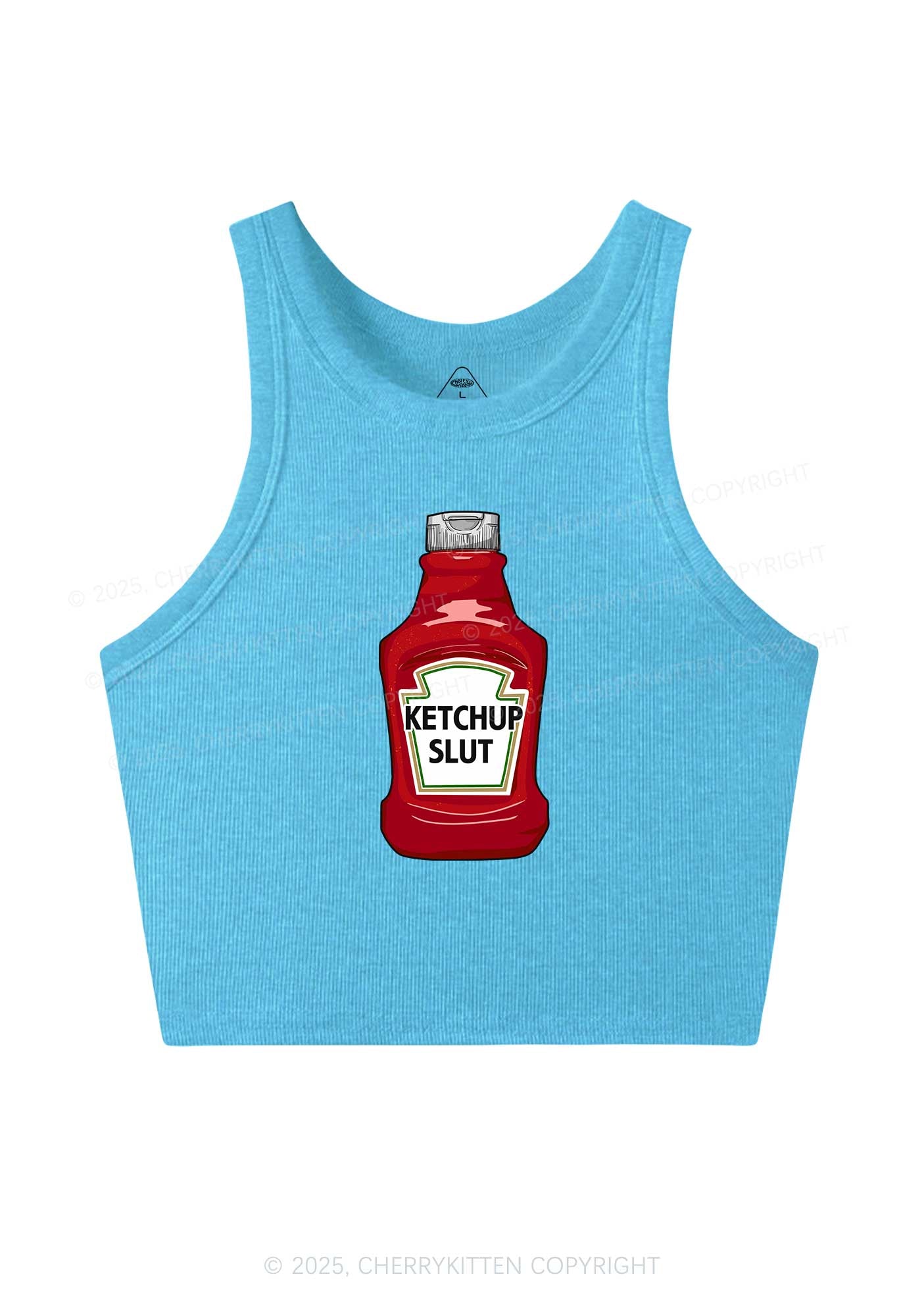 Ketchup Slxt Y2K Crop Tank Top Cherrykitten