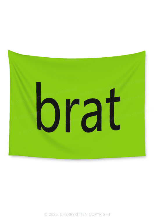 Brat Summer Flag Y2K Tapestry Cherrykitten