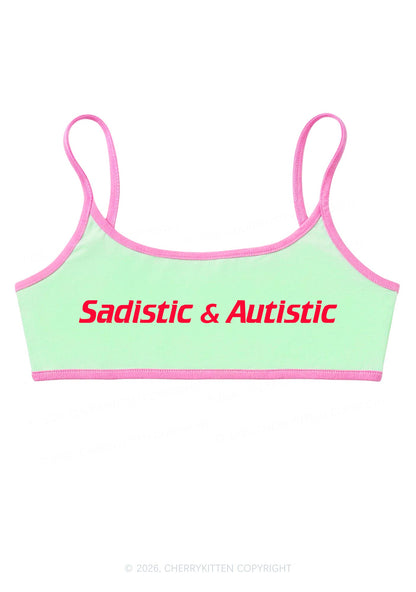 Sadistic Autistic Y2K Super Crop Cami Cherrykitten