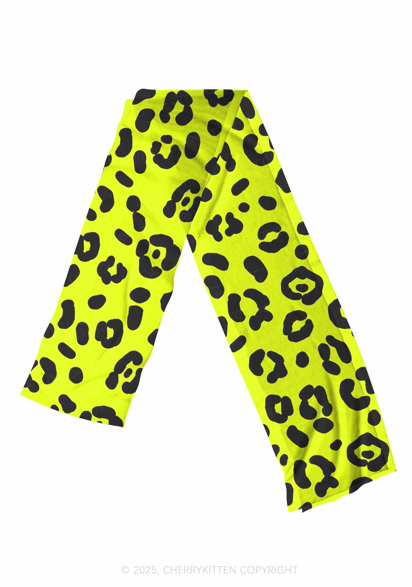 Neon Leopard Y2K Mesh Slip Dress Cherrykitten