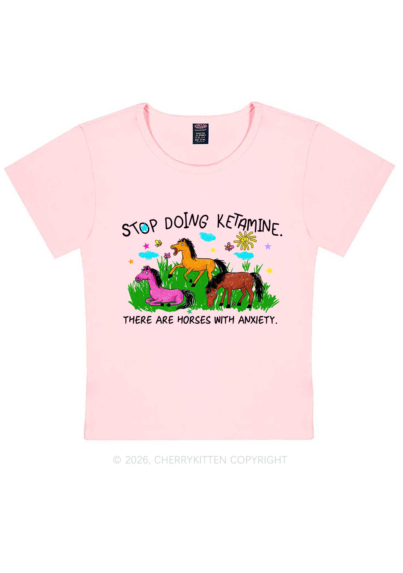 Stop Doing Kxxamine Y2K Baby Tee Cherrykitten