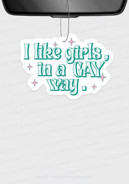 Like Girls In Gay Way Pride 1Pc Y2K Car Air Freshener Cherrykitten
