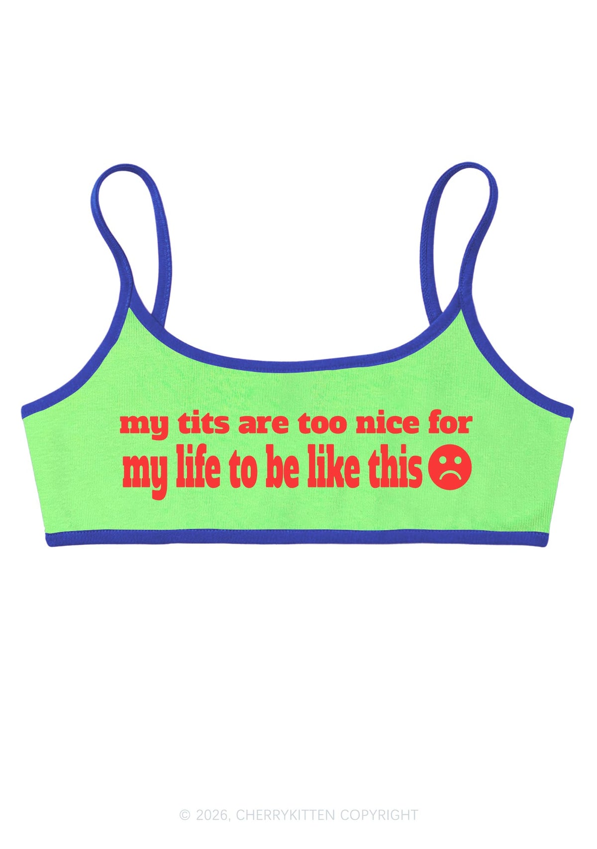 My Txts Are Too Nice Y2K Super Crop Cami Cherrykitten