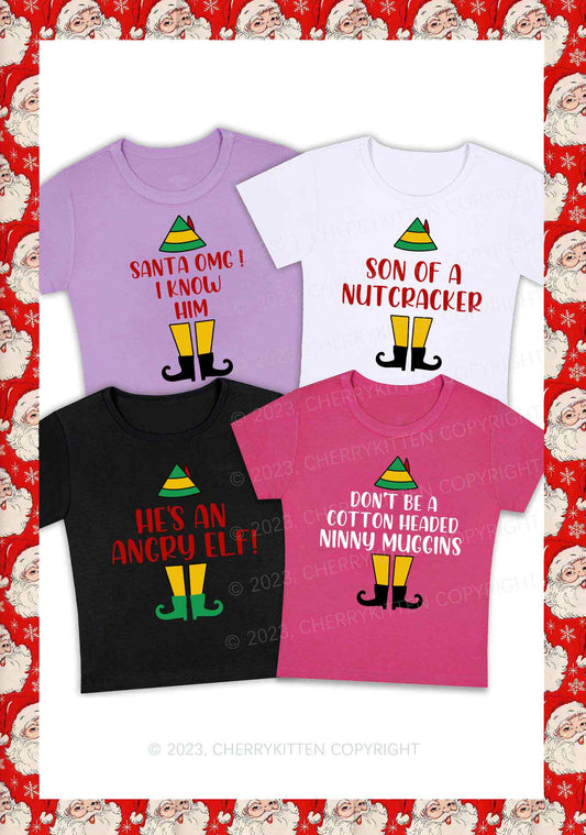 Elf Movie 10 Quotes Christmas Y2K Baby Tee Cherrykitten