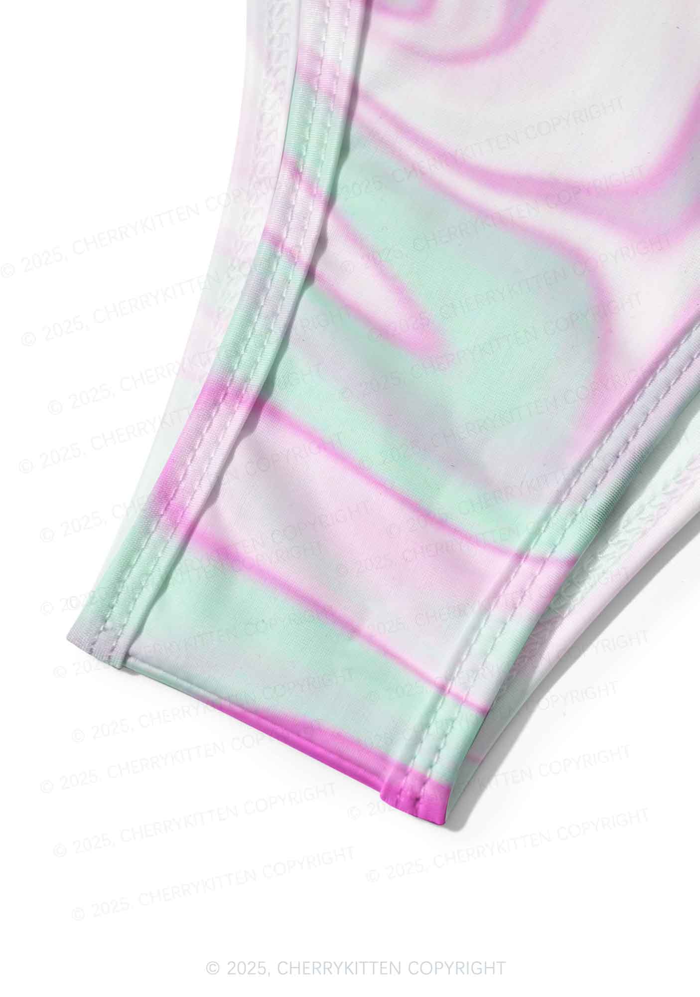 Fluid Waves Y2K Print Bikini Set Cherrykitten