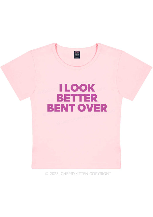 Look Better Bent Over Y2K Baby Tee Cherrykitten