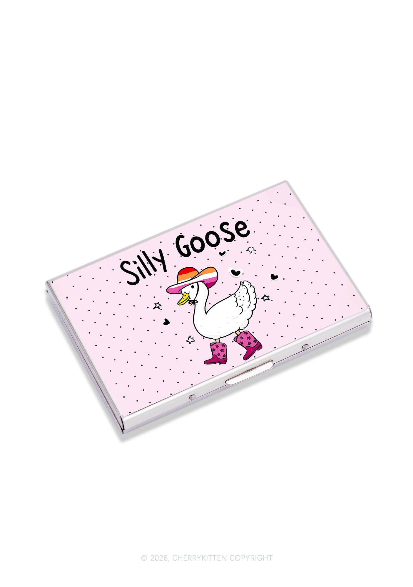 Lesbian Silly Goose Pride Y2K Mirror Cigarette Case Cherrykitten