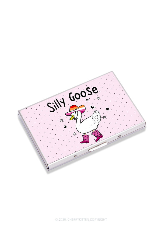 Lesbian Silly Goose Pride Y2K Mirror Cigarette Case Cherrykitten