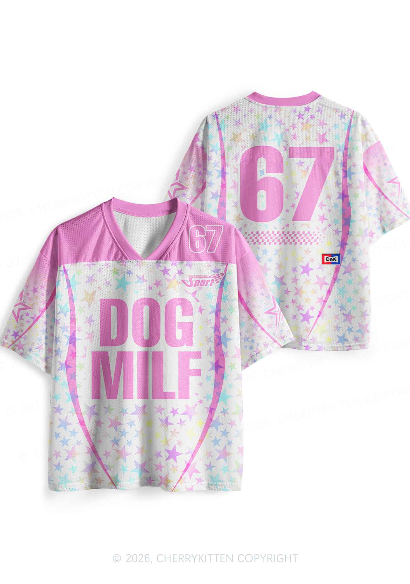 Pink Dog Mxxf Y2K Sport Jersey Shirts Cherrykitten