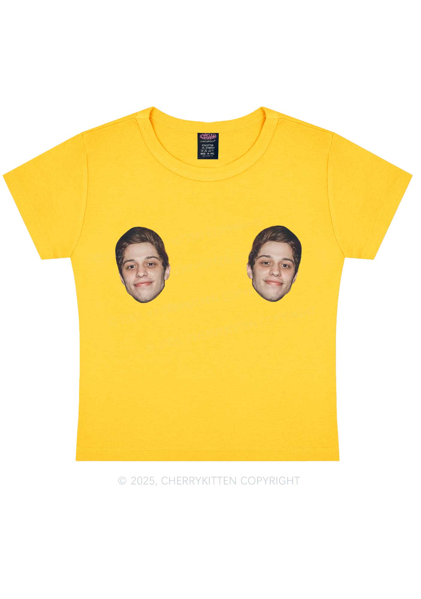 Custom Double Face Y2K Baby Tee Cherrykitten