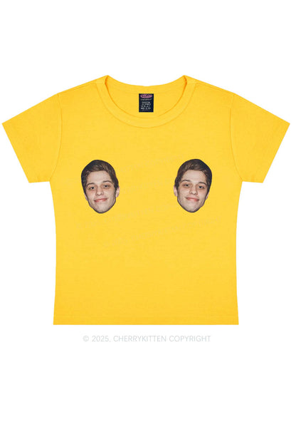 Custom Double Face Y2K Baby Tee Cherrykitten