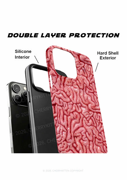 Halloween Fleshy Brain Texture Y2K Phone Case Cherrykitten