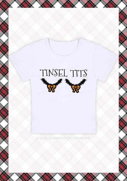 Tinsel Txts Christmas Baby Tee Cherrykitten