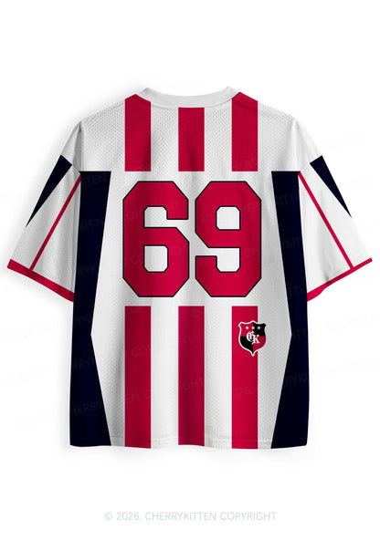 Feral Bisexual Pride Y2K Sport Jersey Shirts Cherrykitten