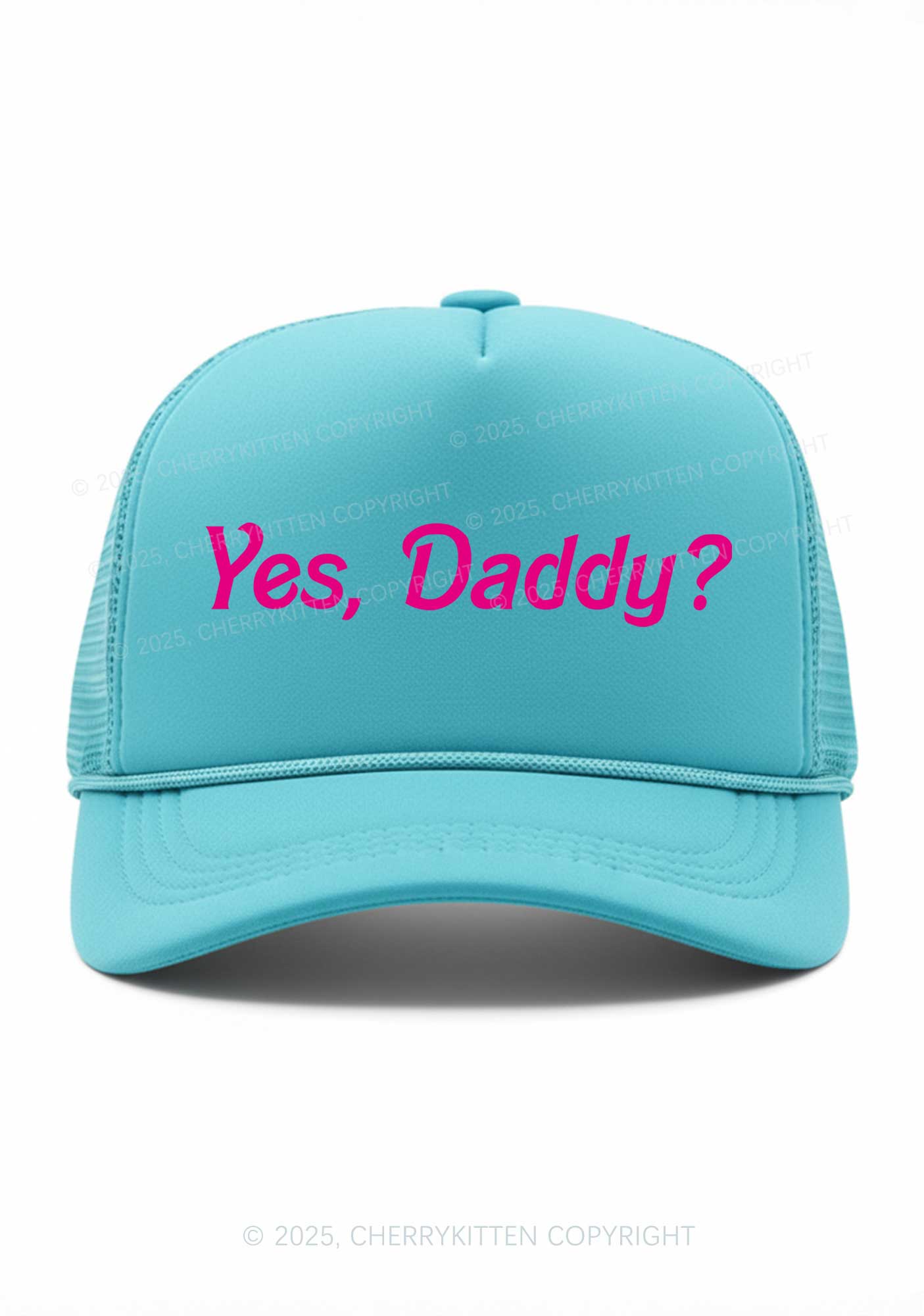 Yes Daddy Valentine's Day Y2K Trucker Hat Cherrykitten