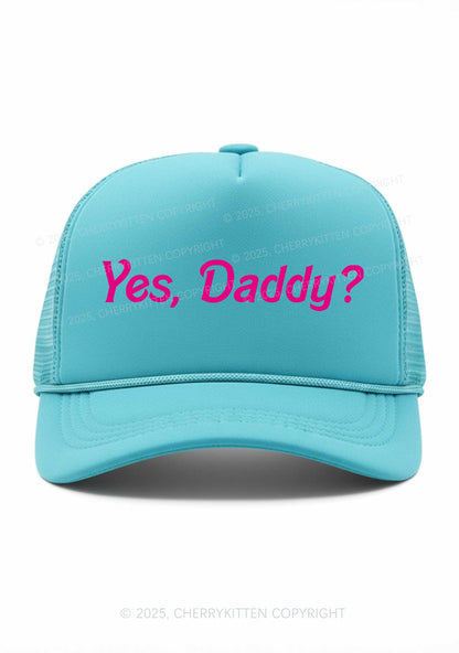 Yes Daddy Valentine's Day Y2K Trucker Hat Cherrykitten