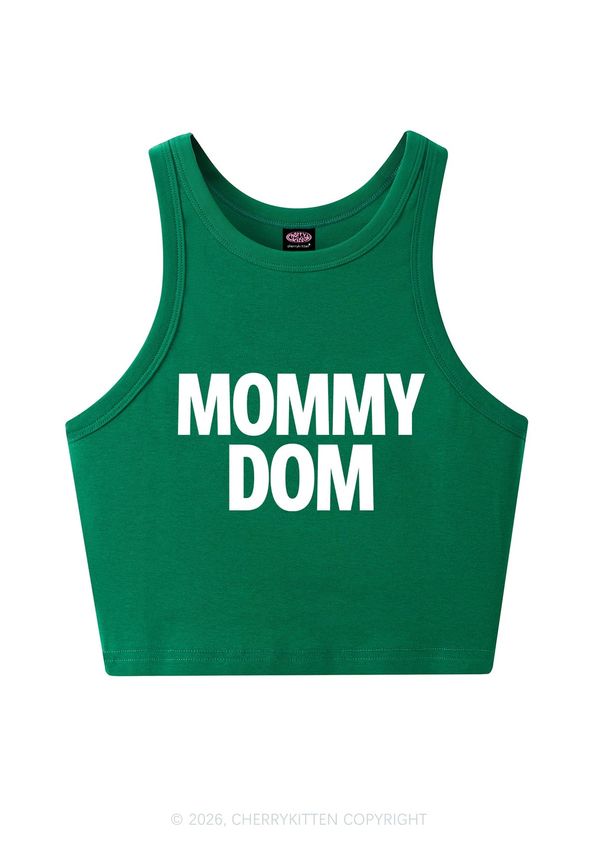 Mommy Dom Y2K Crop Tank Top Cherrykitten