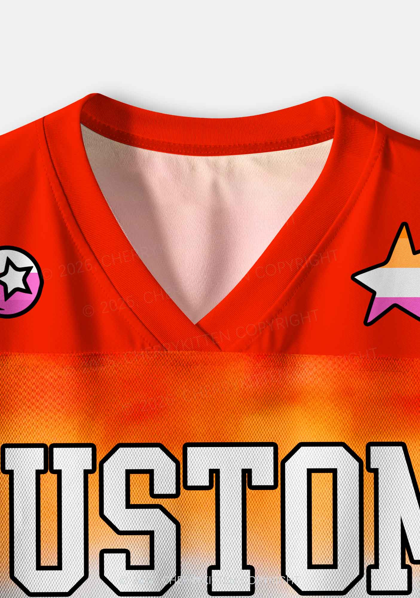 Custom Lesbian Flag Colors Pride Y2K Crop Sport Jersey Shirts Cherrykitten