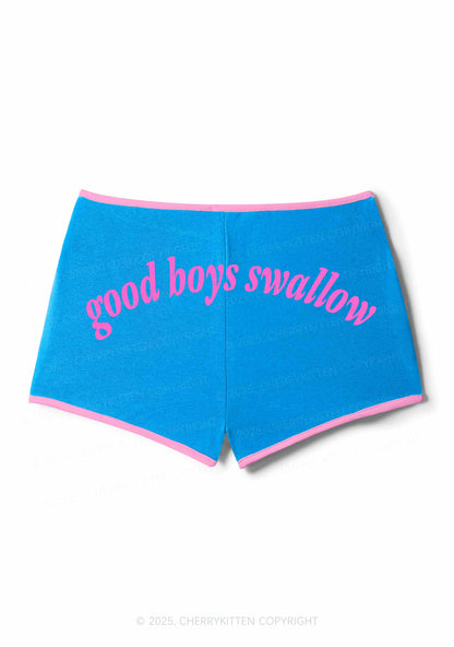 Good Boys Swallow Y2K Booty Shorts Cherrykitten